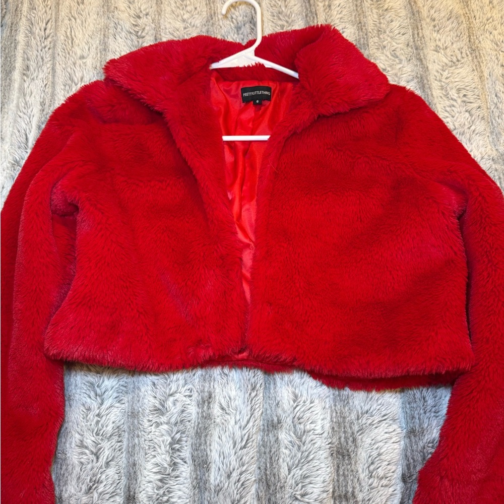 Pretty Little Thing furry jacket